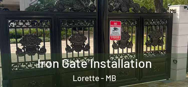Iron Gate Installation Lorette - MB